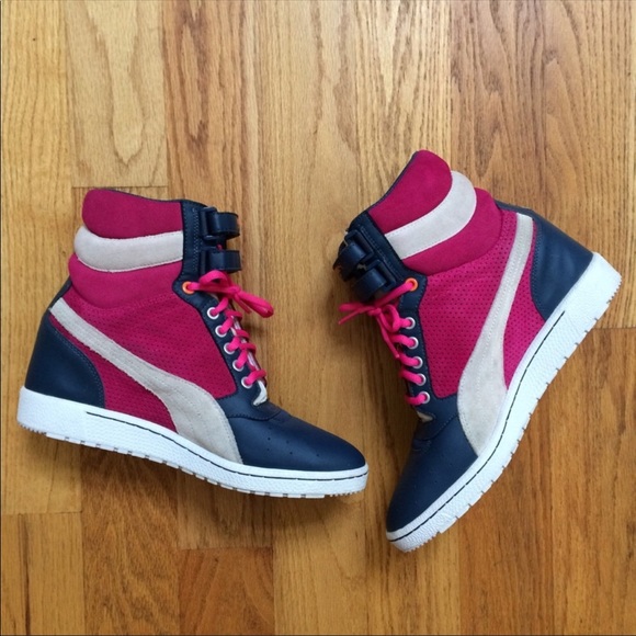 puma sky wedge sneakers